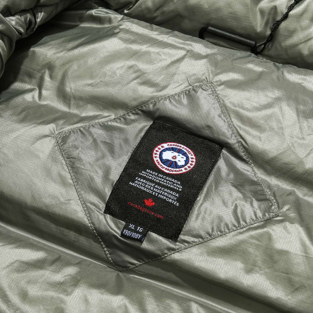 Canada Goose Olive Green Stand-Collar Puffer Vest