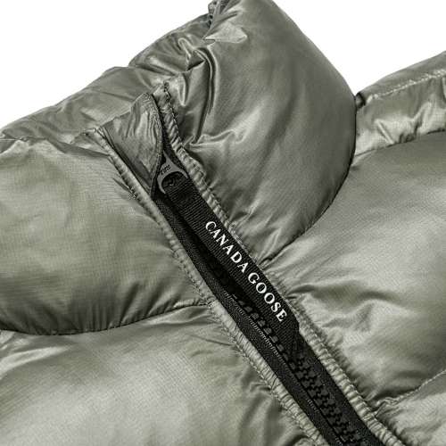 Canada Goose Olive Green Stand-Collar Puffer Vest