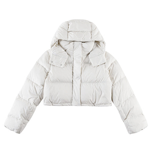 lululemon Wunder Puff Women's Cropped Hooded Jacket in Ivory