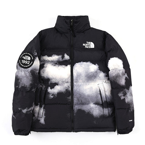 The North Face 1992 Unisex Black Cloud-Print Puffer Jacket