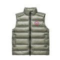 Canada Goose Olive Green Stand-Collar Puffer Vest