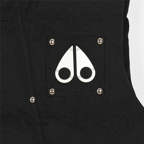 Moose Knuckles Metal Logo Studded Down Puffer Vest
