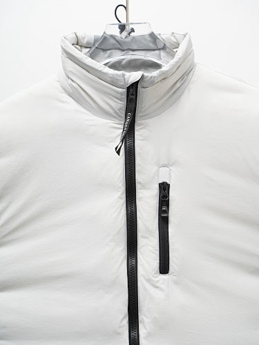 Canada Goose Lodge White Stand-Collar Down Jacket