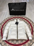 Moose Knuckles Unisex Glossy White Stand-Collar Puffer Jacket