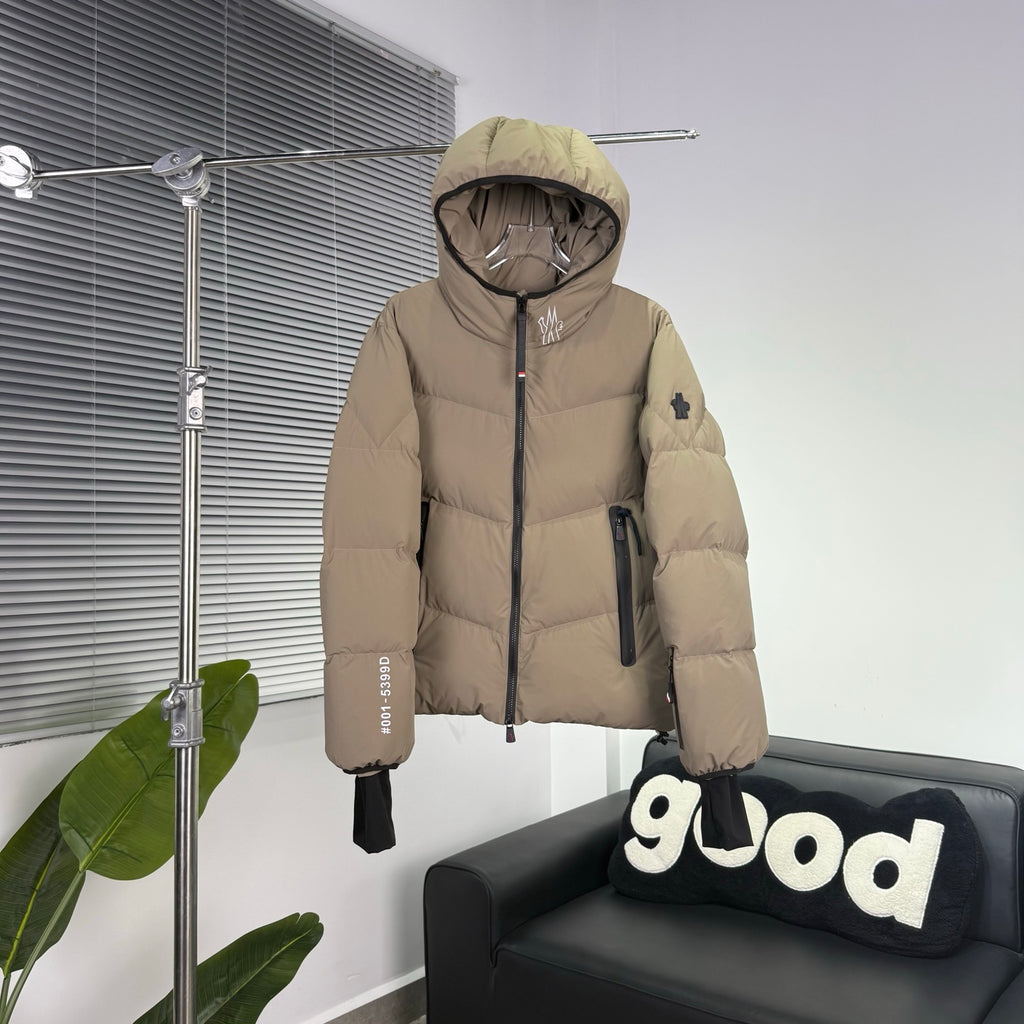 Moncler Grenoble Arcesaz Hooded Puffer Jacket - Beige