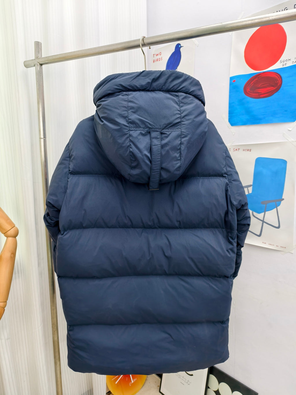 Canada Goose Lawrence Navy Blue Hooded Down Puffer Coat