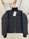 Canada Goose Longline Hooded Puffer Coat in Cream