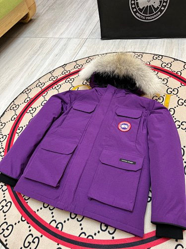 Canada Goose Kids' Unisex Hooded Parka - Purple