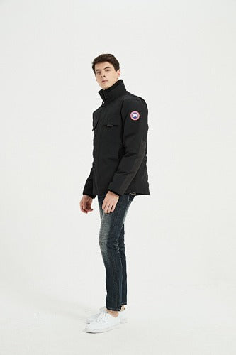 Canada Goose Stand-Collar Jacket - Black