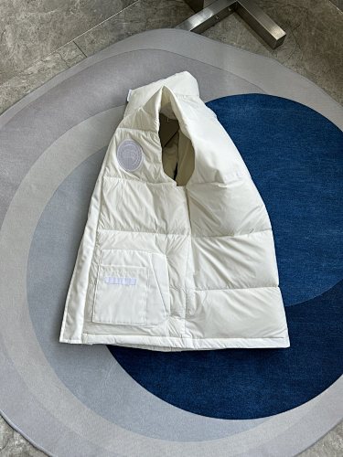 Canada Goose Quilted Puffer Vest in White