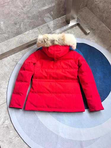 Canada Goose Hooded Puffer Jacket - Red